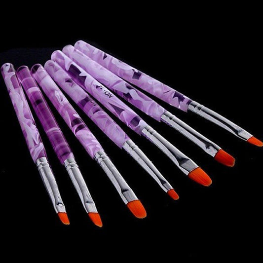 Nail supplies pen brush Acrylic rod round head phototherapy pen 7 sets of pens Painted set Pen wholesale