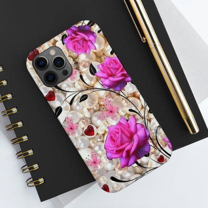 Flower rose pear case