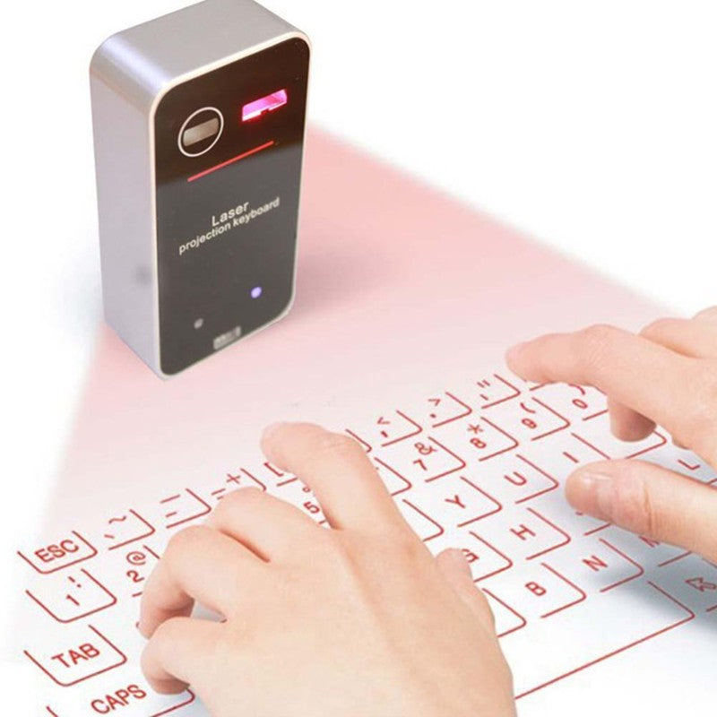 Laser Projection Bluetooth HID Virtual Keyboard tablet PCs, Smartphones, Desktop computers, and Video games