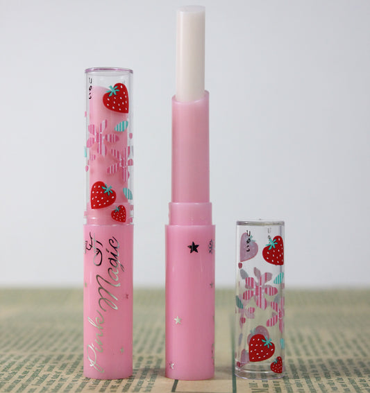 Strawberry color lipstick