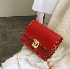 Women's bag and chain small square bag