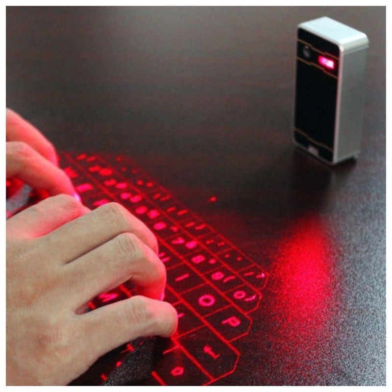 Laser Projection Bluetooth HID Virtual Keyboard tablet PCs, Smartphones, Desktop computers, and Video games