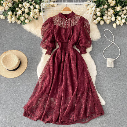 Vintage Elegant Lace Dress Girl