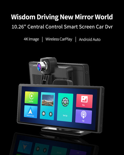 Smart Screen Front And Back Dual Recording 1080P Streaming Media Mobile Phone Projection Carplay Recorder