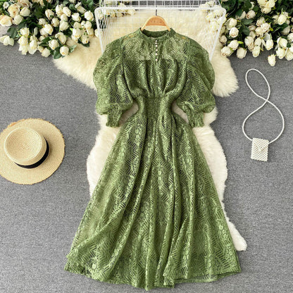 Vintage Elegant Lace Dress Girl