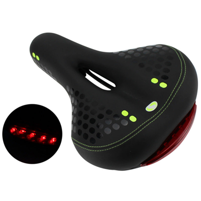 Upholstered mountain bike saddle