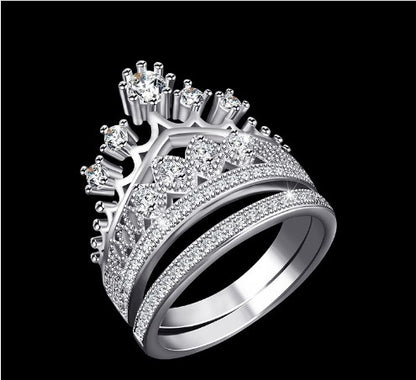 Crown Ring Women's Two-piece Ring