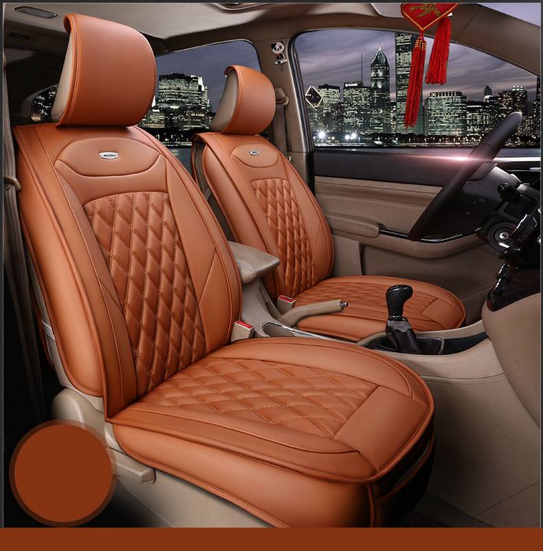 Universal Four Seasons Full Leather Car Seat Cushion