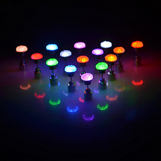 LED electronic light earrings