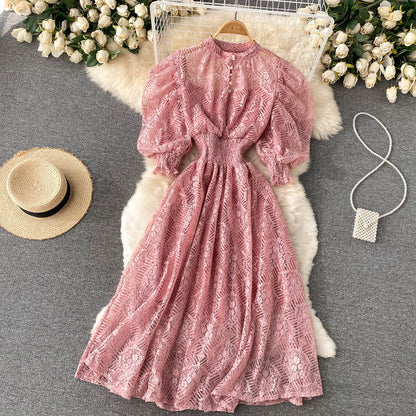 Vintage Elegant Lace Dress Girl