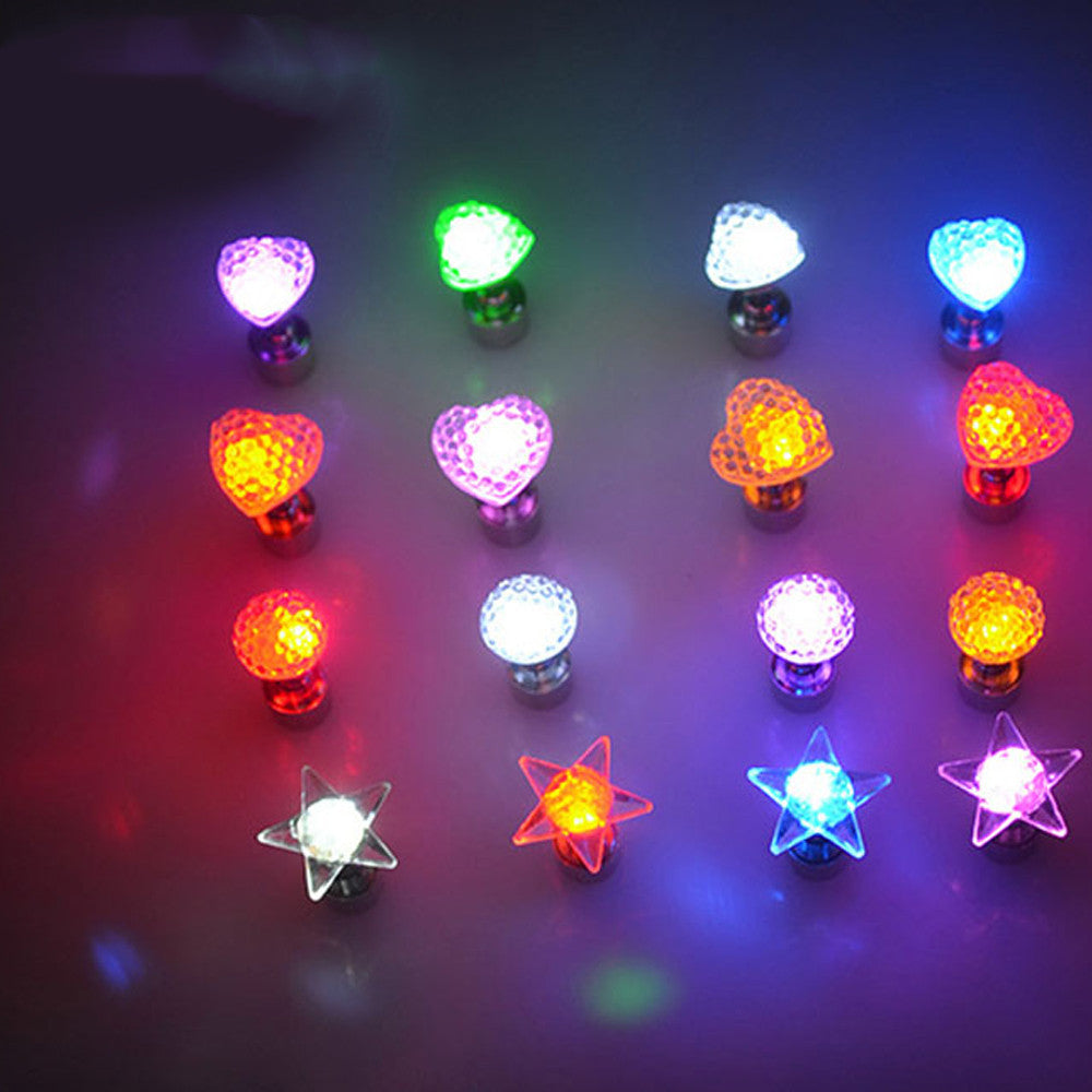 LED electronic light earrings