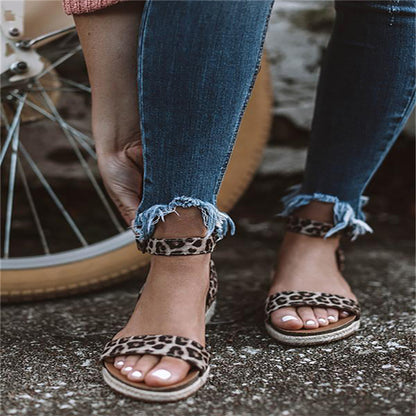 Leopard sandals