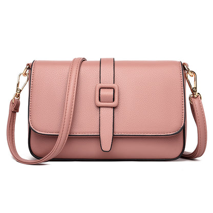 Shoulder Bag Underarm Bag Small Square Bag Solid Color Female Bag