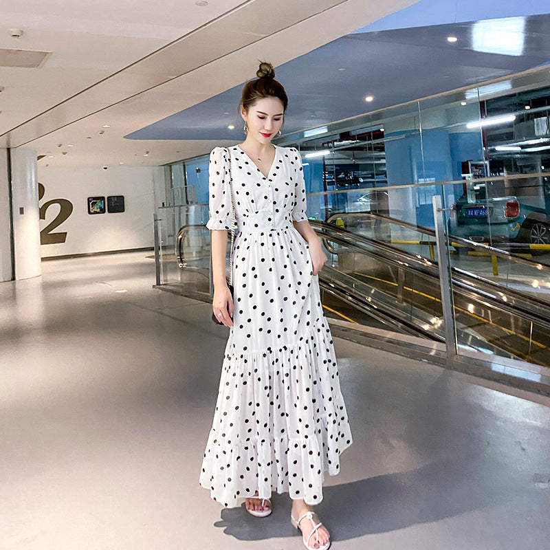 Female Floral High Waist Skinny Long Skirt Beach