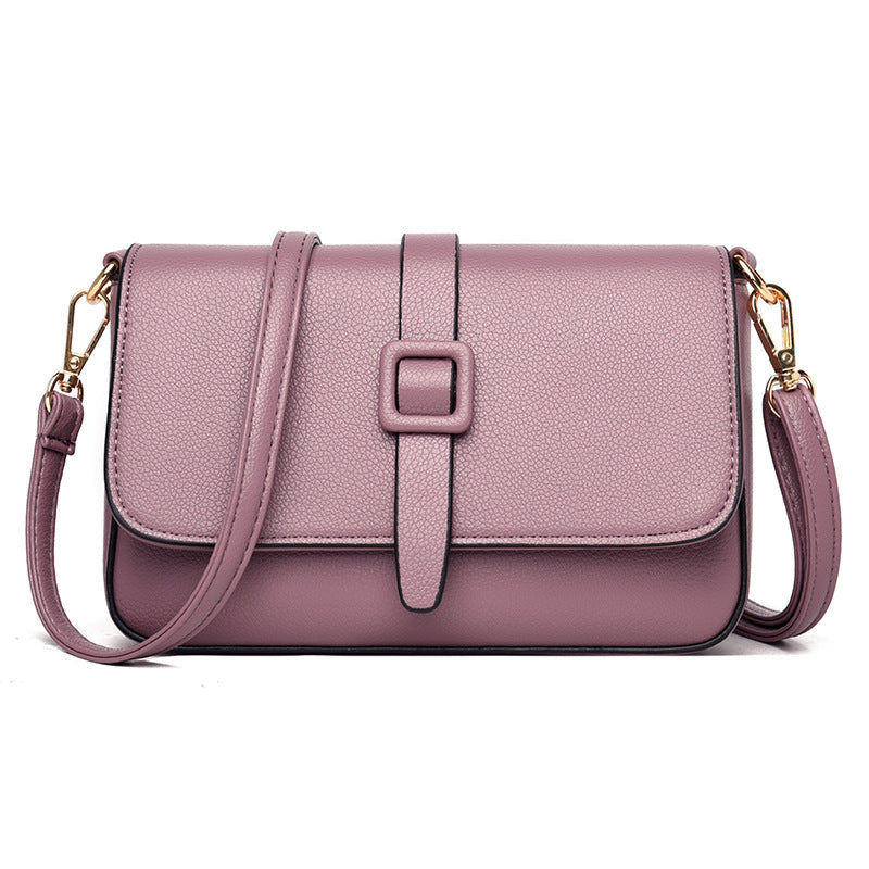 Shoulder Bag Underarm Bag Small Square Bag Solid Color Female Bag