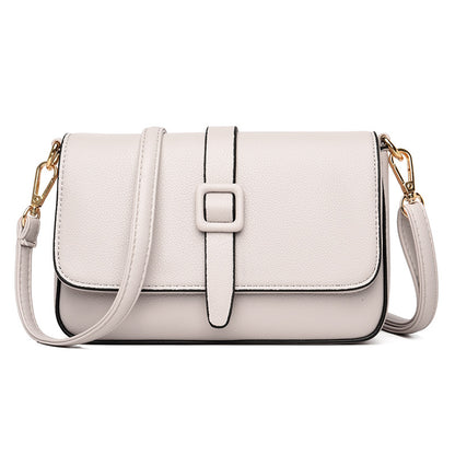 Shoulder Bag Underarm Bag Small Square Bag Solid Color Female Bag