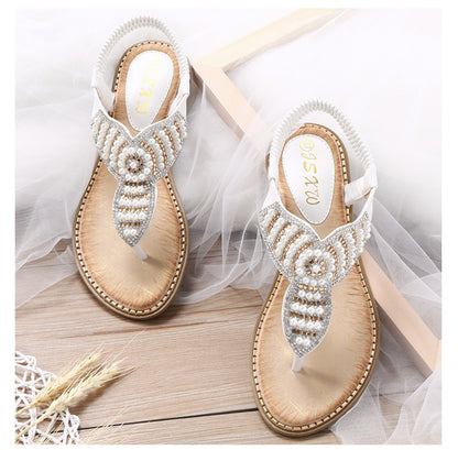 Thong Elastic Strap Sandals Cross Border