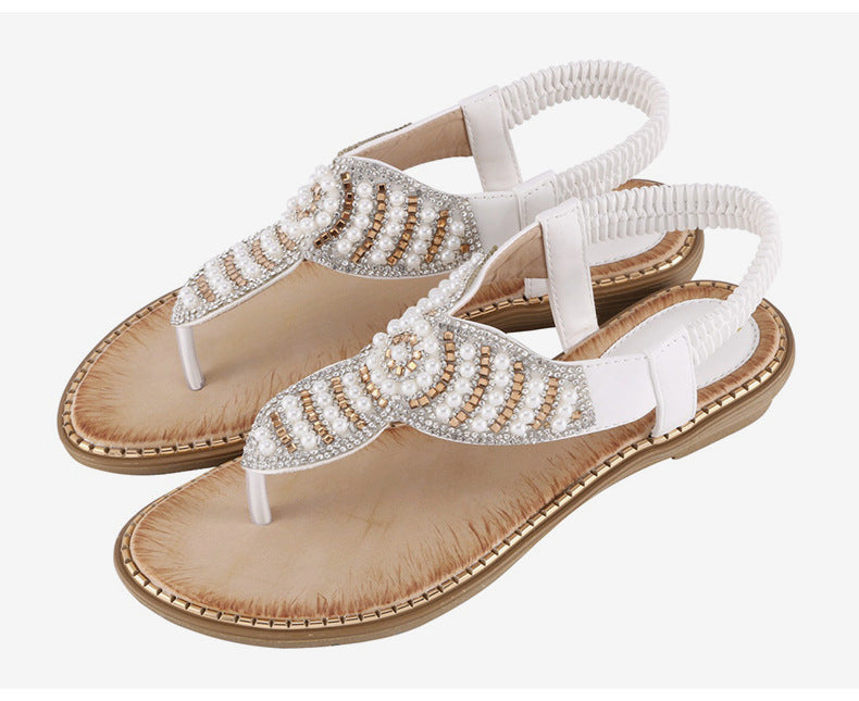 Thong Elastic Strap Sandals Cross Border