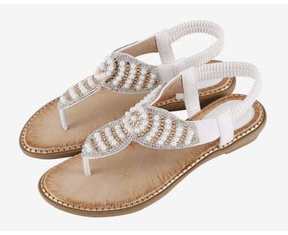 Thong Elastic Strap Sandals Cross Border