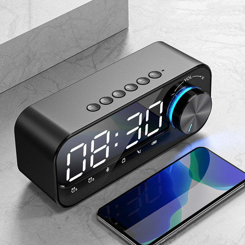 Home Desktop LED Digital Clock Bedside Luminous Bluetooth Speaker