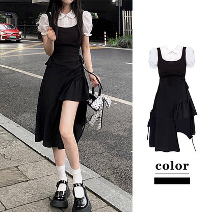 Ladies Design Sense Small Suit Strap Dress