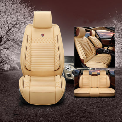 Four Seasons Universal Fully Surrounded Five-seat Car Leather Embroidery Car Mats