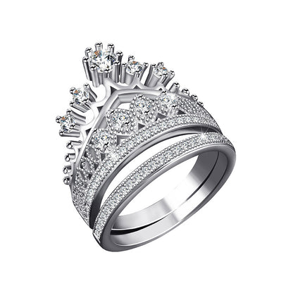 Crown Ring Women's Two-piece Ring