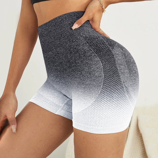 Women's Gradient Seamless Breathable Sweatproof Shorts