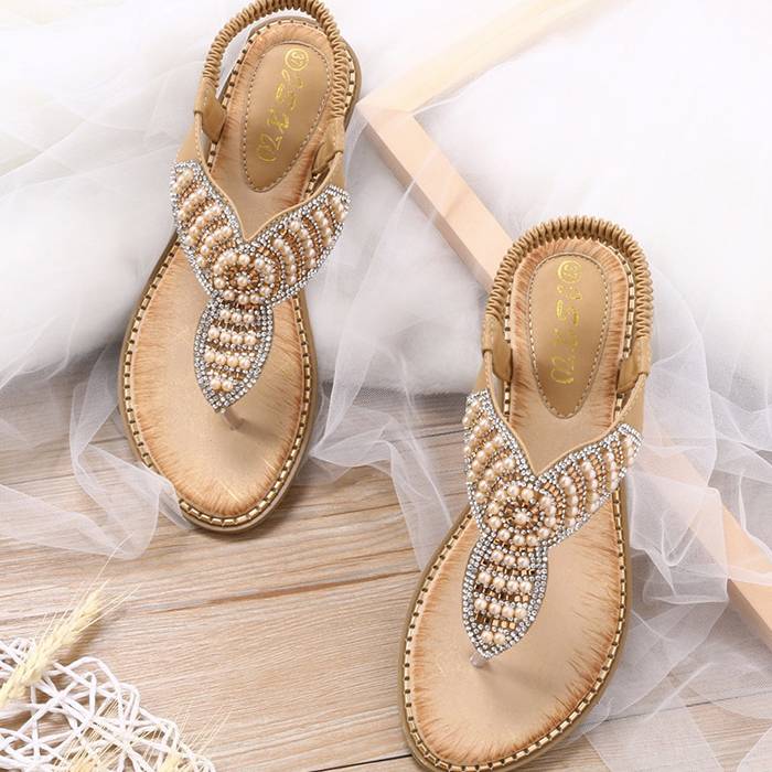 Thong Elastic Strap Sandals Cross Border