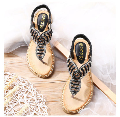 Thong Elastic Strap Sandals Cross Border