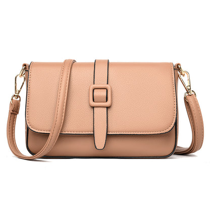 Shoulder Bag Underarm Bag Small Square Bag Solid Color Female Bag